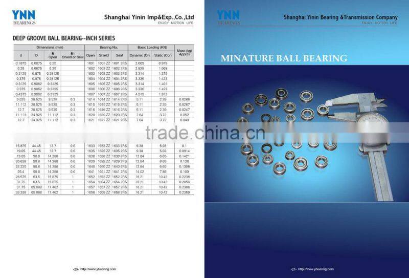 high quality low prices deep groove ball bearing 6309ZZ China supplier