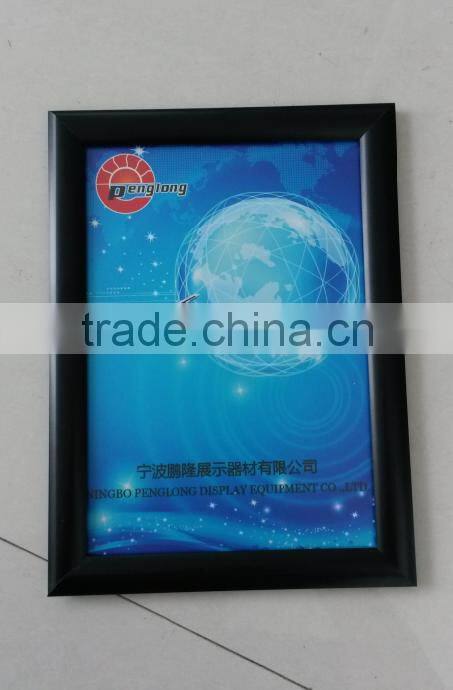 aluminum snap frame boards 25mm clip poster frame wall mounted black poster display frame a1