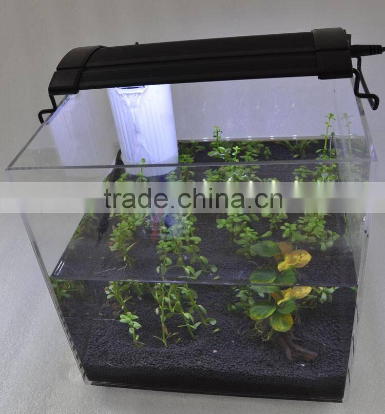 Factory sale mini glass skimmer color changing led light reef tank
