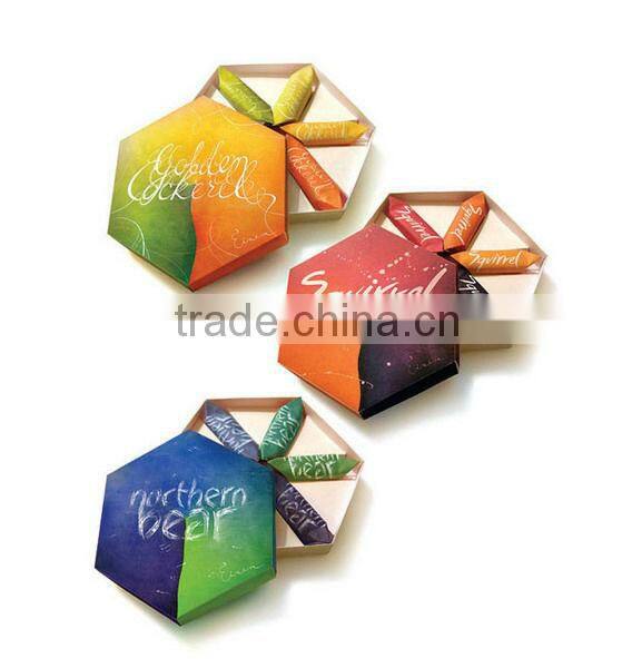 colorful paper box for food