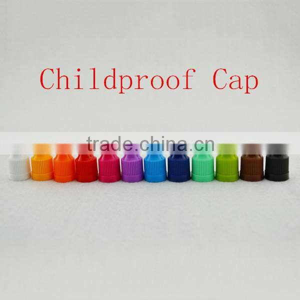 10ml PET e liquid bottle with childproof cap and long thin dropper tip