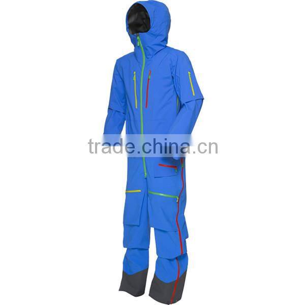 2016 fashion new style male skiing pants esqui jumpsuits for man custom mens overall ski suit one piece