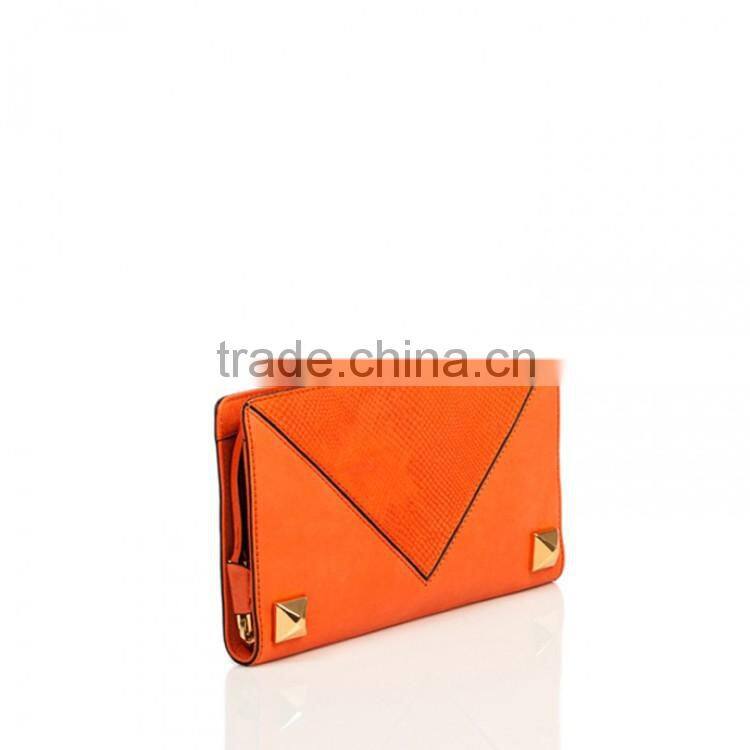 Special washed leather clutch bag with a soft hand and chic look