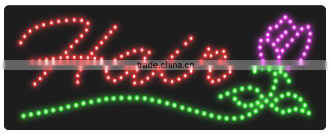 Square LED Sign for Hair Salon advertising sign for the beauty salon nail shops OEM is welcome