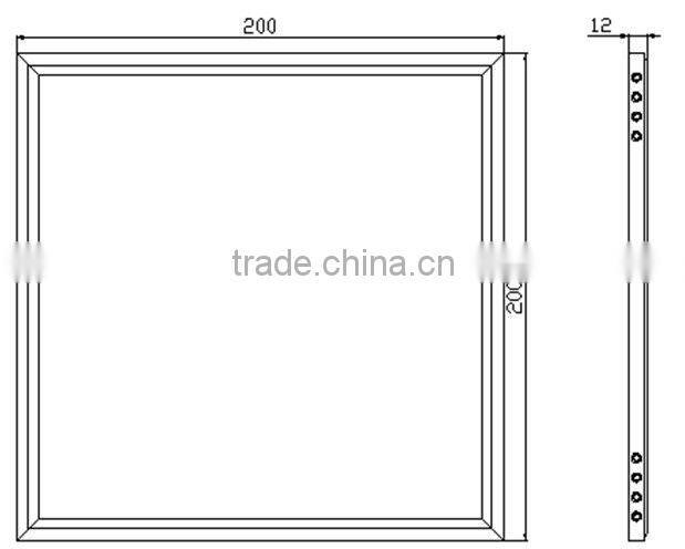 200x200mm LED Panel Light, TUV Approved, Super Slim 12mm, AC85-265V, 18 Watts, Side Emitting LED Panel Light
