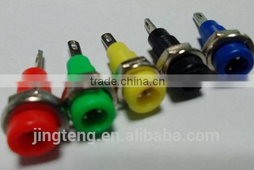 2mm banana jack,125V 3A .panel mount socket .