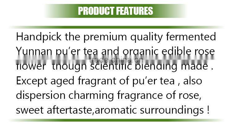 diuretics arabic tea leaves yunnan healthy rose puer teabag