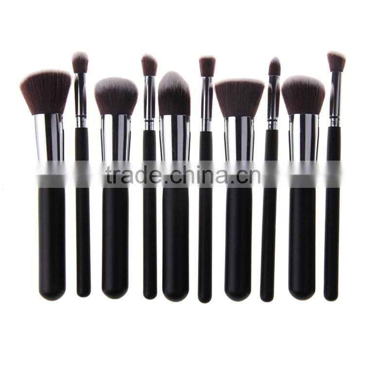 Professional Make Up Brushes 10 PCS Makeup Brushes Classic Matte Black Makeup Brush Set Beauty Makeup Tools & Accessories