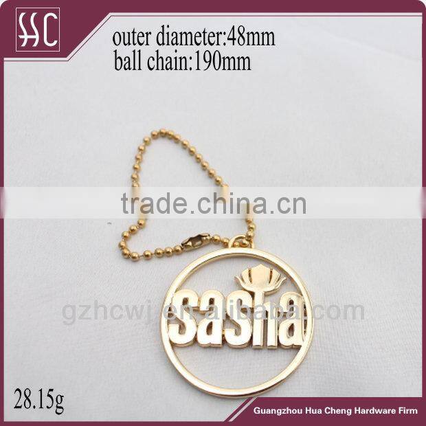 heart shape nickel plate metal brand logo label