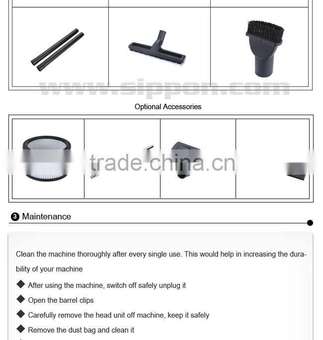 Household/Industrial appliance cyclone type 2 in 1 vacuum cleaner