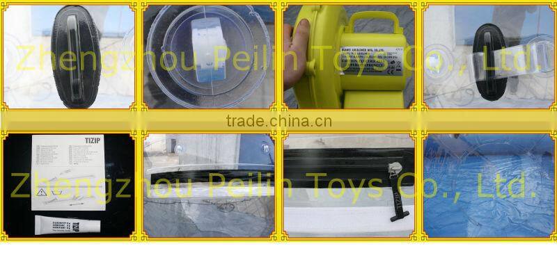 glowing inflatable zorb ball