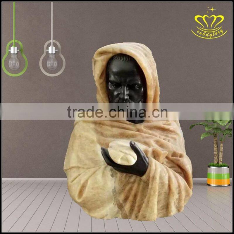Western character statue Home Furnishing marble bust European indoor decoration