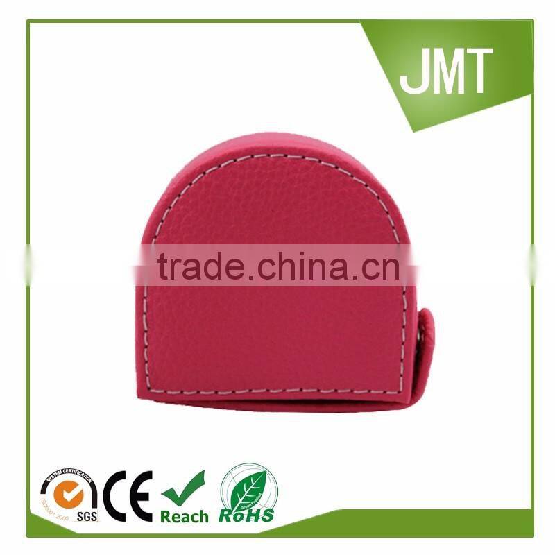 Mini Lovely leather travel alarm clock for gift