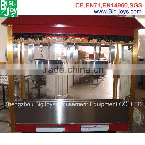 hot sale CE popcorn machine with cart, popcorn vending machine