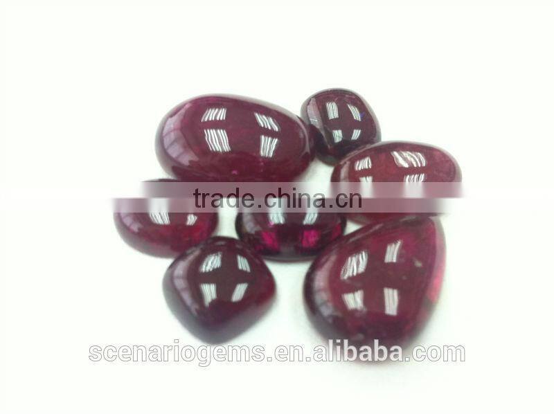 Natural Multi-Shape Cabs Loose Gemstone Rubellite Cabochon