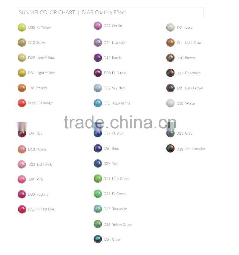 New Arrival Colorful Round Shape Garment Accessories Acrylic Stones