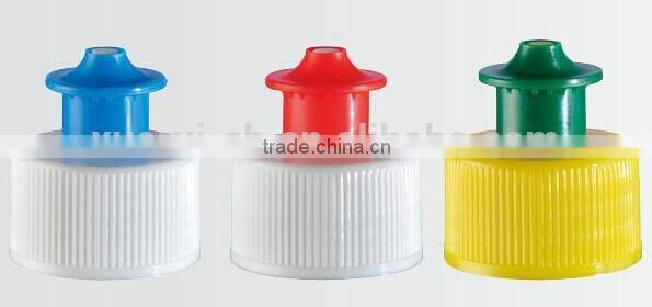 plastic flip top cap for shampoo bottle