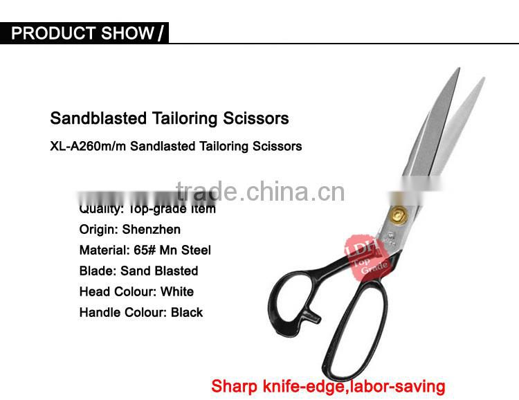XL-A220 sewing machines industrial sandblasted tailor's scissors made in China