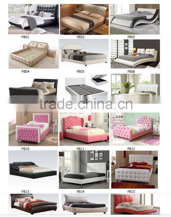 Mdf bed with storage double bed Melamine finish