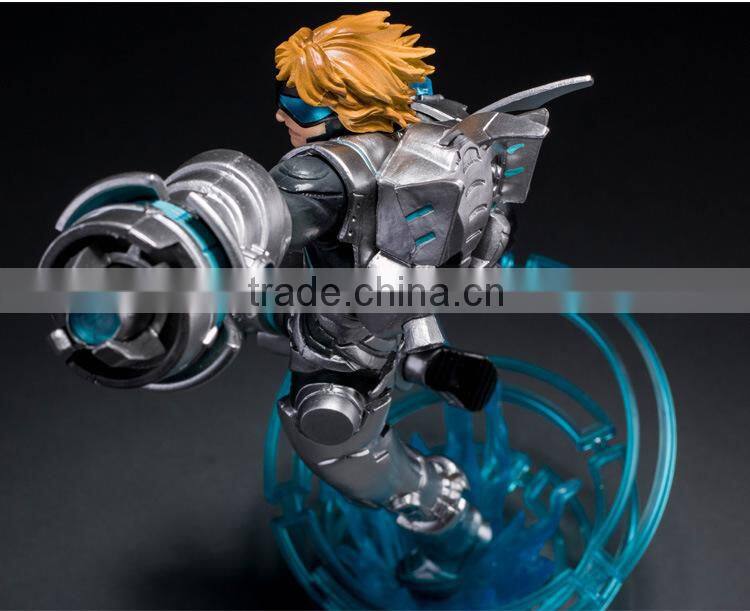 league of legends Pulsef Prodigal Explorer Future Warrior army Ezreal figure Customize game lol plastic pvc collection oem odm