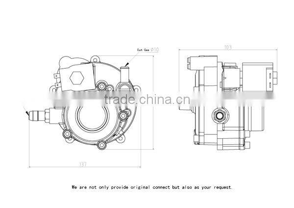 reducer of cng lpg motorcycle/tricycle