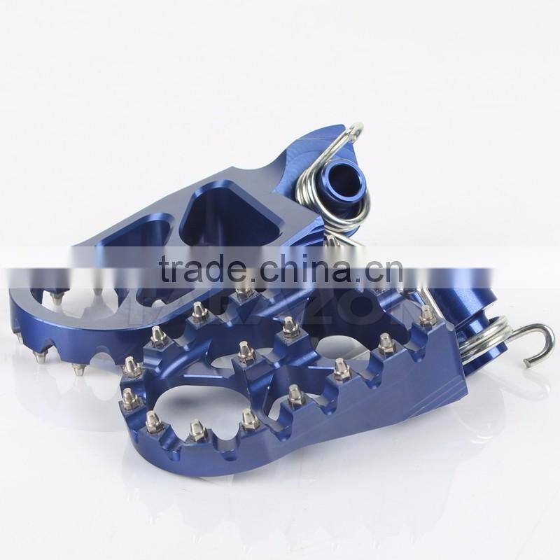 CNC Milled 7075 Aluminum Motorcycle Foot pegs for YZ 250 02-14