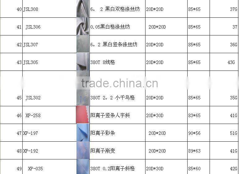 100% Polyester Superfine Stripe Pongee Fabric