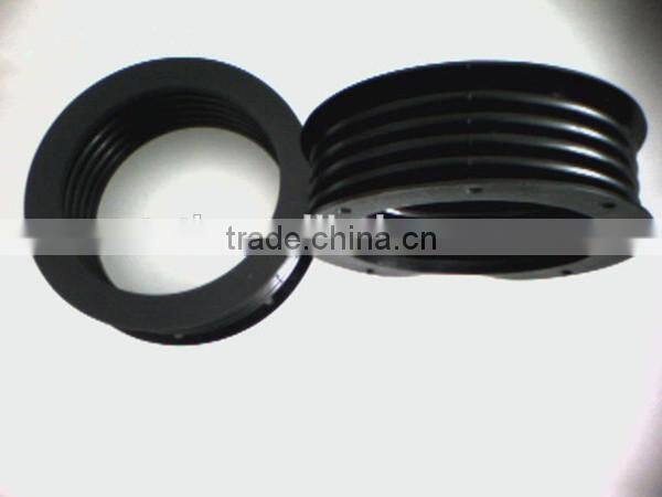Molded rubber sleeve for car
