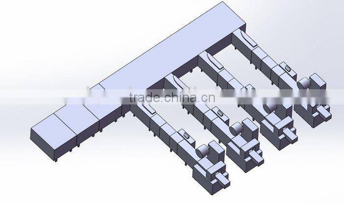 Back sealing Flow chocolate bar packing machine with Stainless steel frame