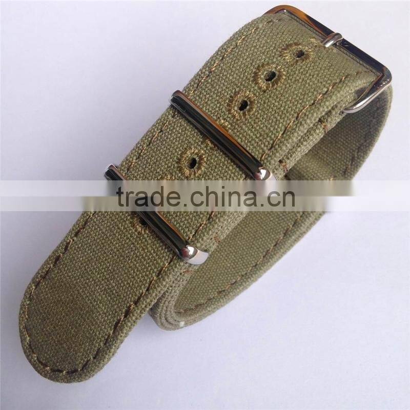 Canvas Material Fashion Wrist Watch Band