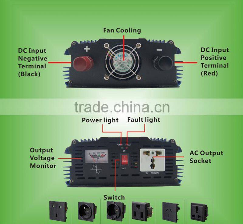 12v 220v 1000w dc-ac pure sine wave power inverter circuit diagram