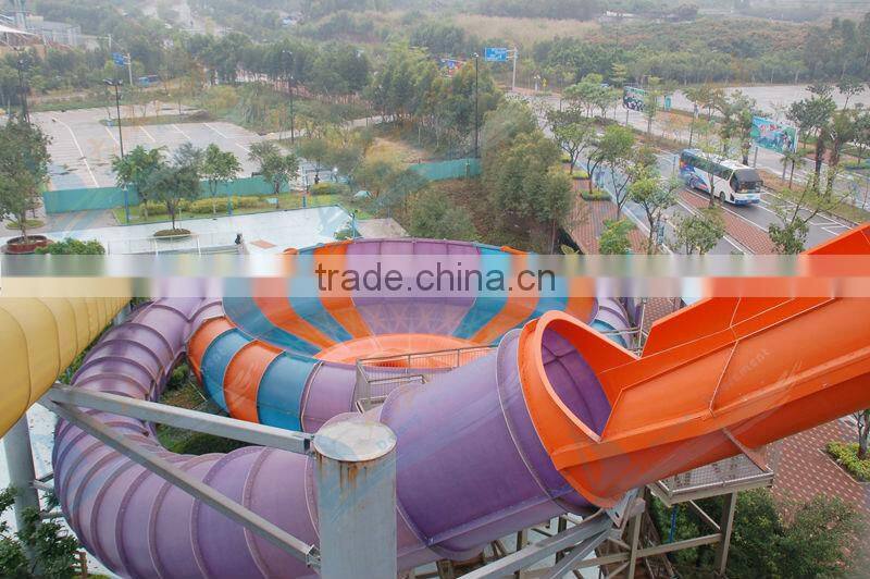 Super bowl fiberglass water slide for sale