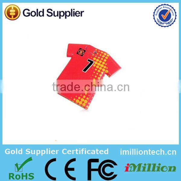 Chinese factories t-shirt shaped business cards usb flash drive