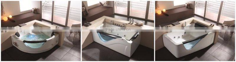 Square whirlpool massage bathtub for hotel bathroom