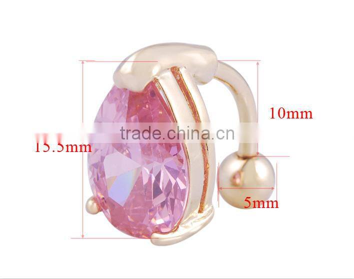 Hot Sale Sex Belly Ring Peach Heart Navel Ring