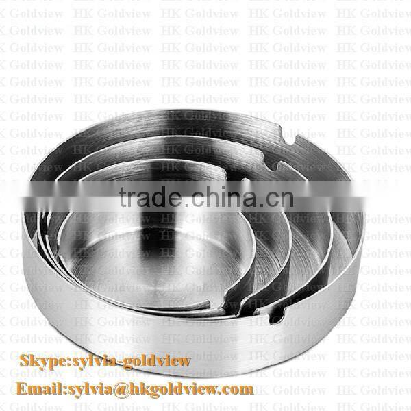 2014 new design emboss gold plating metal ashtray made in china,Antique colourful Plating Alloy Ashtray
