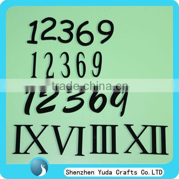 Customize black small acrylic numbers, laser cut acrylic letters