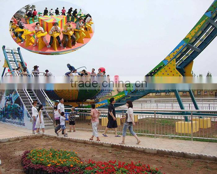 Big Park Equipment Exciting Thrill Game Rides With Track Flying UFO Price For Sale