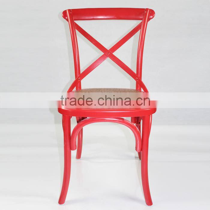 X back side chair/Provincial cross back dining chair/Antique classic X cross back chair