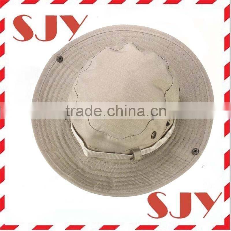 100%Cotton Canvas Hunting Fishing Outdoor Wide Brim Military Bucket Hat