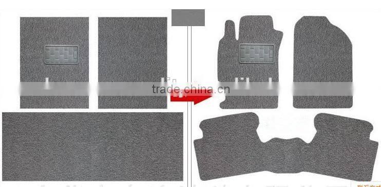 DIY car carpet PVC wire drawing car pad suits car decoration mats