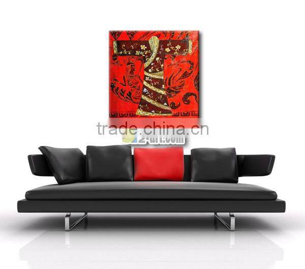 Modern oil painting hand painted clothing paint for bedroom