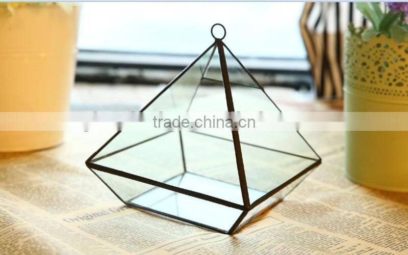 Round terrarium glass. geometric glass terrarium wholesale container