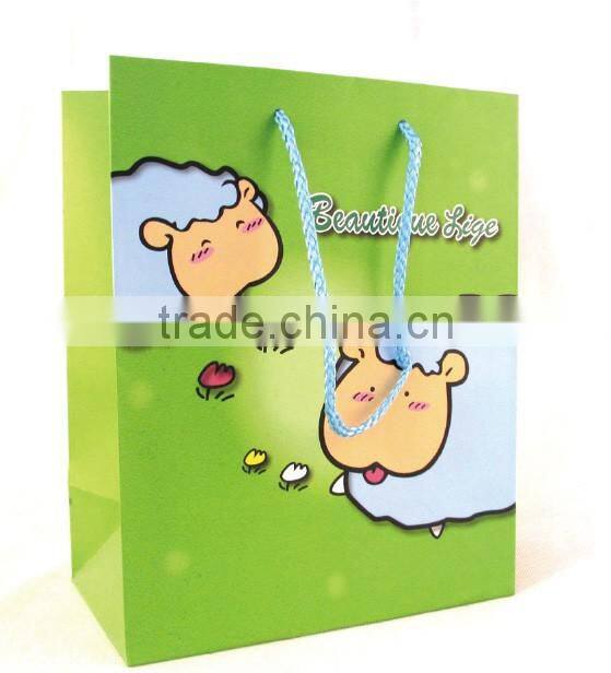 cartoon gift shopping paper bag