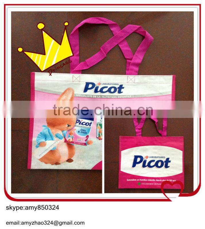 new pp woven shopping bags with handle Manufacture