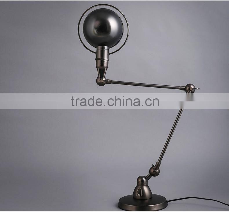 Industrial LED Adjustable Swing Arm Desk Light