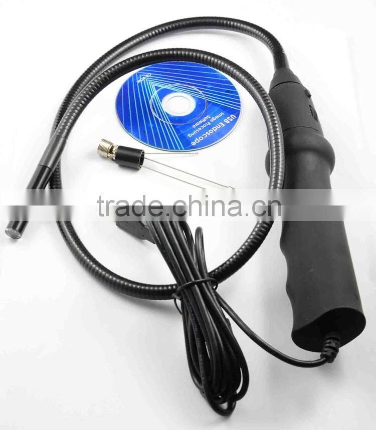 protable dia 10mm waterproof handle usb borescope endoscope inspection sanke camera