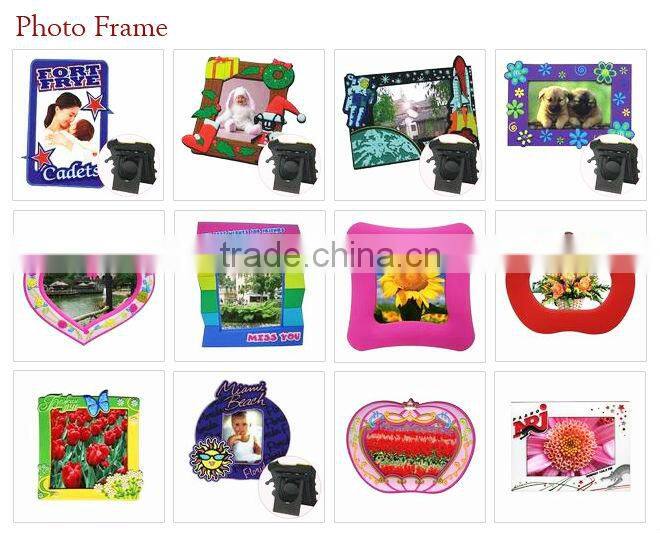 promotion soft pvc custom christmas frame
