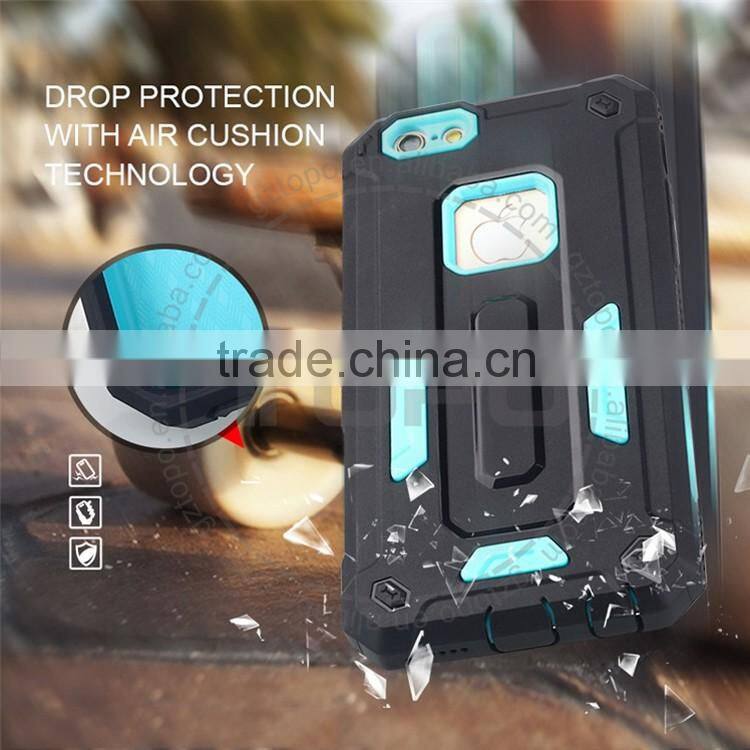 Newest 2 in 1 pc tpu phone cover Shockproof Phone Case Cover plastic Armor phone case for iphone 6 6s plus