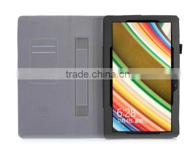 Folding 11.6 Inch Tablet Case Flip Stand PU Leather Tablet Cover